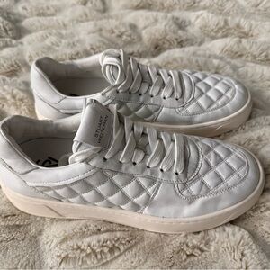 Stuart Weitzman White Court Side Women's Sneakers